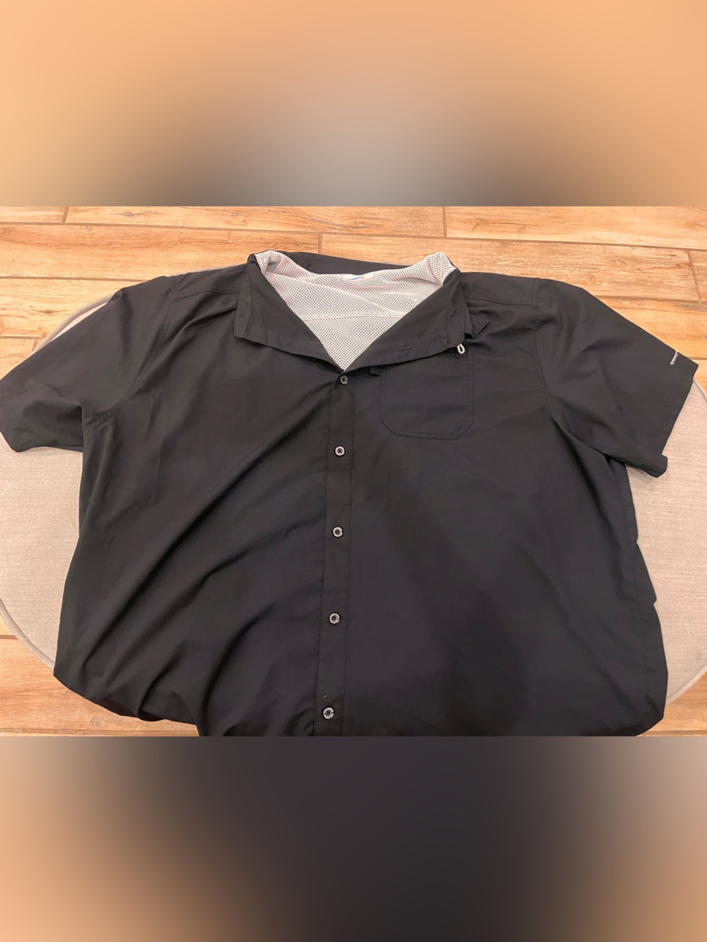 Columbia PFG Men's 3XL Short Sleeve Fishing Shirt - Black Omni-Shade